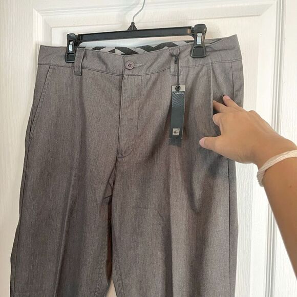 O'Neill NWT Flat Front Straight Fit Hi Rise Pocket Lightweight Trouser Pants - Picture 6 of 13